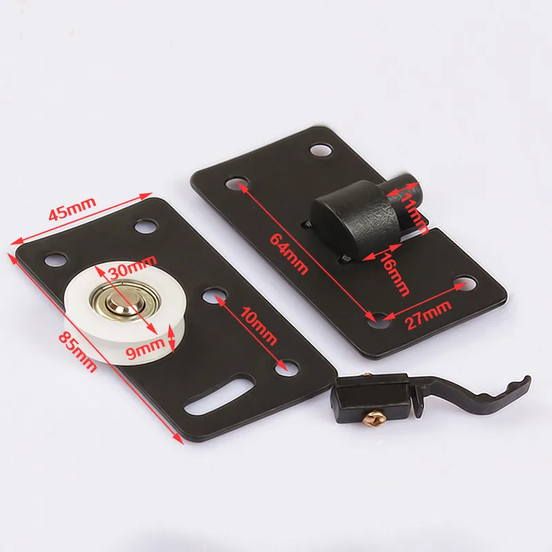 1 компл. Колеса для раздвижных дверей, ролики, шкивы, бегунки для шкафа, гардероба, шкафа, гладкие бесшумные нейлоновые колеса