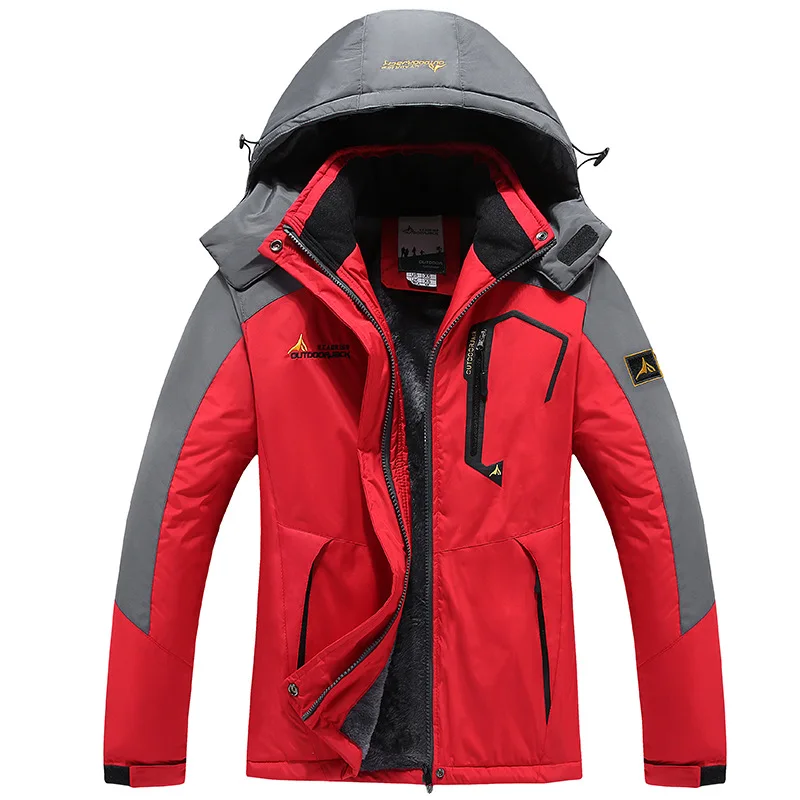 PureLeisure, L-6XL, мужские куртки для рыбалки, 55-135 кг, ветровка для кемпинга, катания на лыжах, охоты, пальто, зимняя теплая флисовая куртка - Цвет: 3
