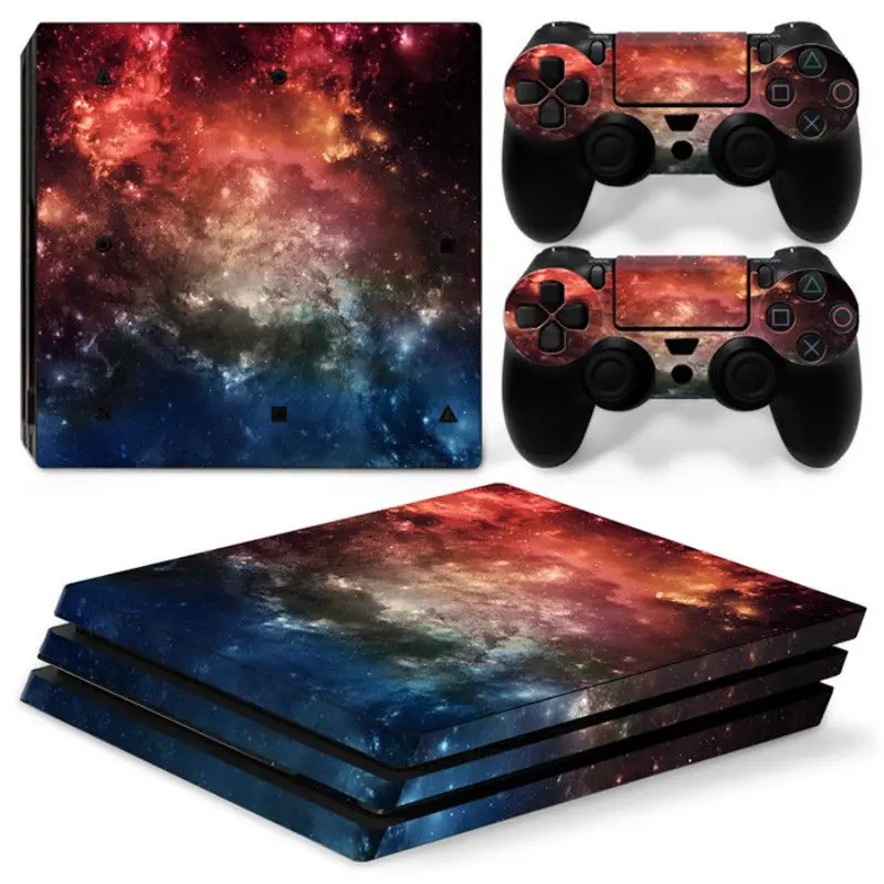 4 Звездное небо Viny Наклейка для PS4 Pro консоль+ 2 кожаная наклейка на контроллер для sony Playstation 4 Pro игровые аксессуары - Цвет: 4