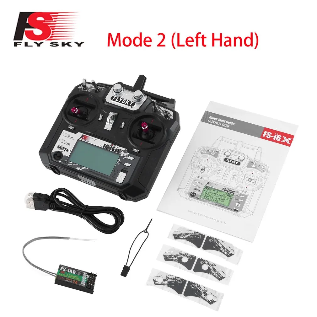 

FLYSKY FS-i6X I6X 2,4G 10CH AFHDS 2A передатчик с приемником для радиоуправляемого самолета вертолета FPV дрона