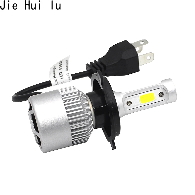 Светодиодный S2 H4 H7 H1 COB светодиодный головной светильник лампы H11 H13 12V 9005 9006 H3 9004 9007