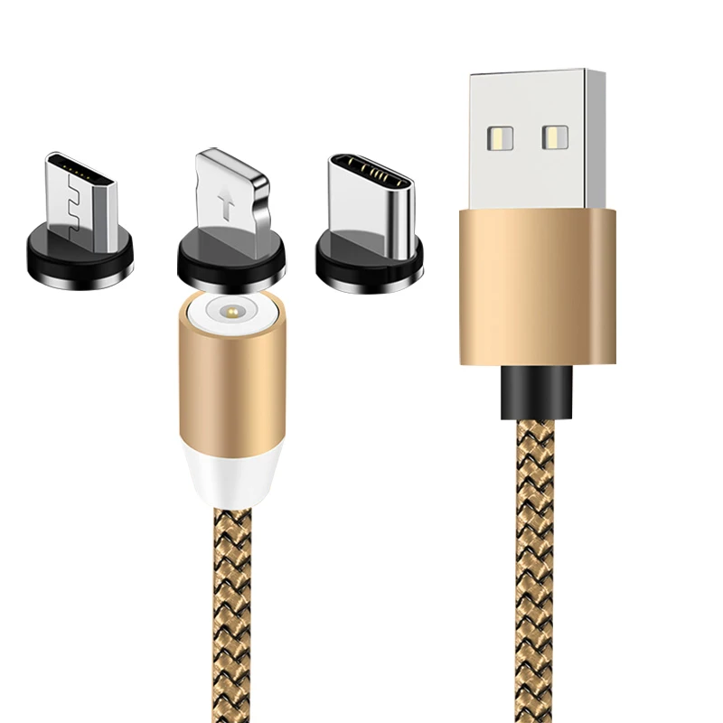 Магнитный кабель USB Type-C для apple iphone 8, 7, 6, 5, huawei, honor, xiaomi, redmi, oneplus, nokia, meizu, samsung note - изображение