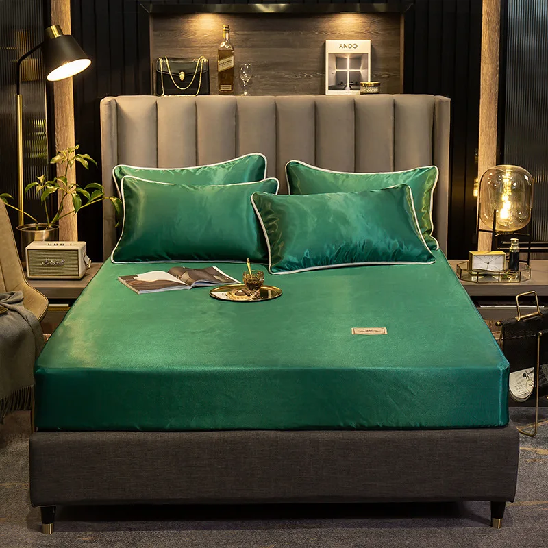 

180x200cm Summer Bedding Set Silky Touch Pillowcase Fitted Bed Sheet Flat Sheet Mat Bedspread Large Size Pillowcases Comfortable