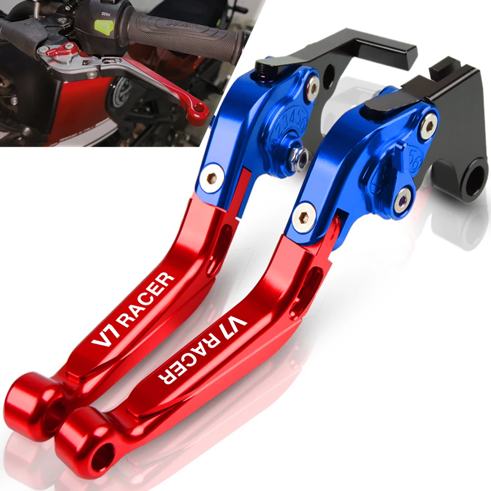 

Motorcycle Folding handbrake Extendable handle Adjustable Brake Clutch Levers For MOTO GUZZI V7 Racer 2011 2012 2013 2014 2015