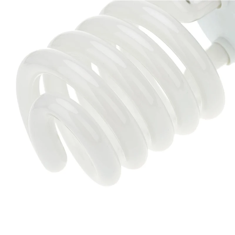 

HoneyFly Energy Saving Photography Lamp AC220-240V 200W 5500k Half Spiral Fluorescent Light Bulb Three Primary Colors