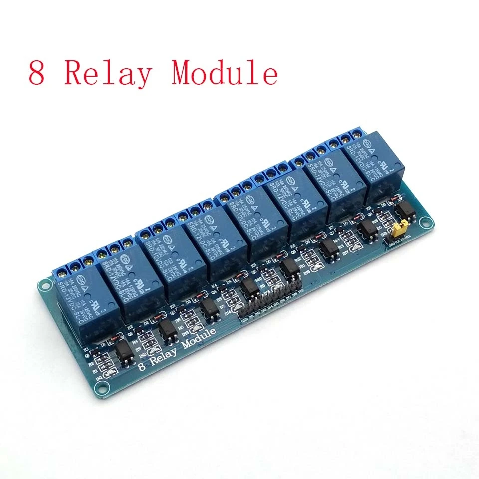 8 канальный релейный модуль 5 в 12 В 24 платы для Uno PIC AVR MCU DSP ARM Электронный