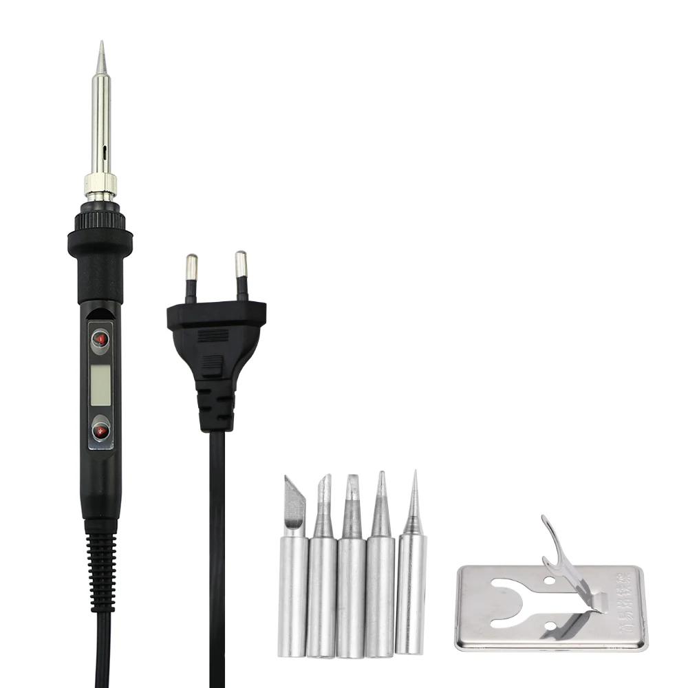 

80W Electric Soldering Iron 220V 110V Digital Display Temperature Adjustable LCD Display Soldering Iron Welding Repair Tool Set