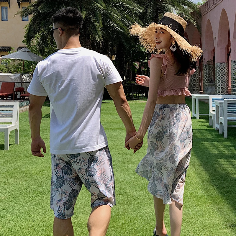 Модный Купальник для пар сексуальный купальник бикини пляжная одежда