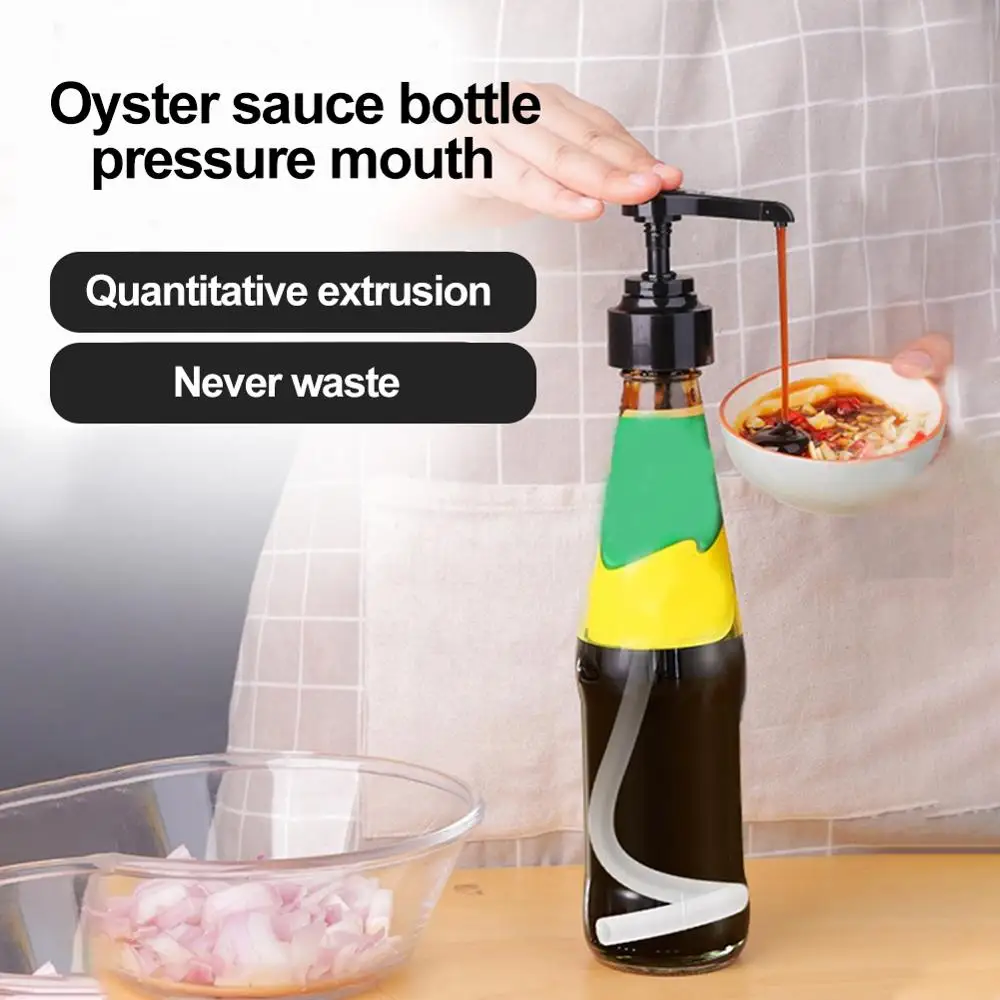 

Syrup Bottle Nozzle Pressure Oil Sprayer Household Pump Push-type Bottles Stopper Dispenser Plastic Kitchen Specialty Tools