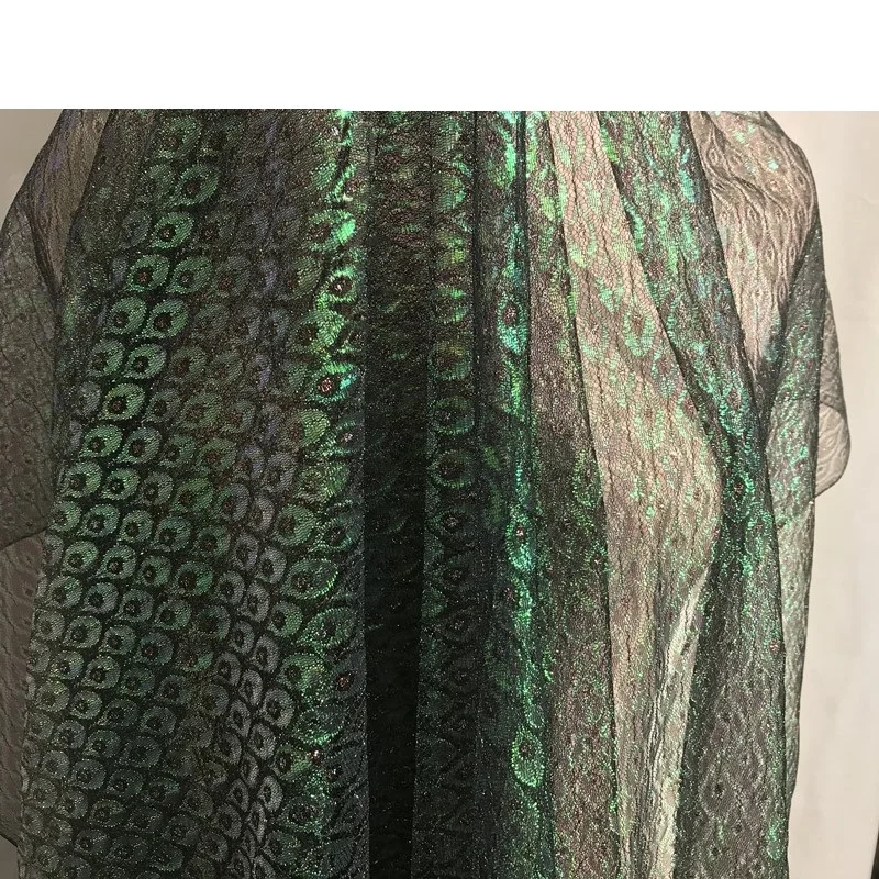 Полые перья перо сетчатая пряжа прозрасветильник и красочная Лазерная кружевная