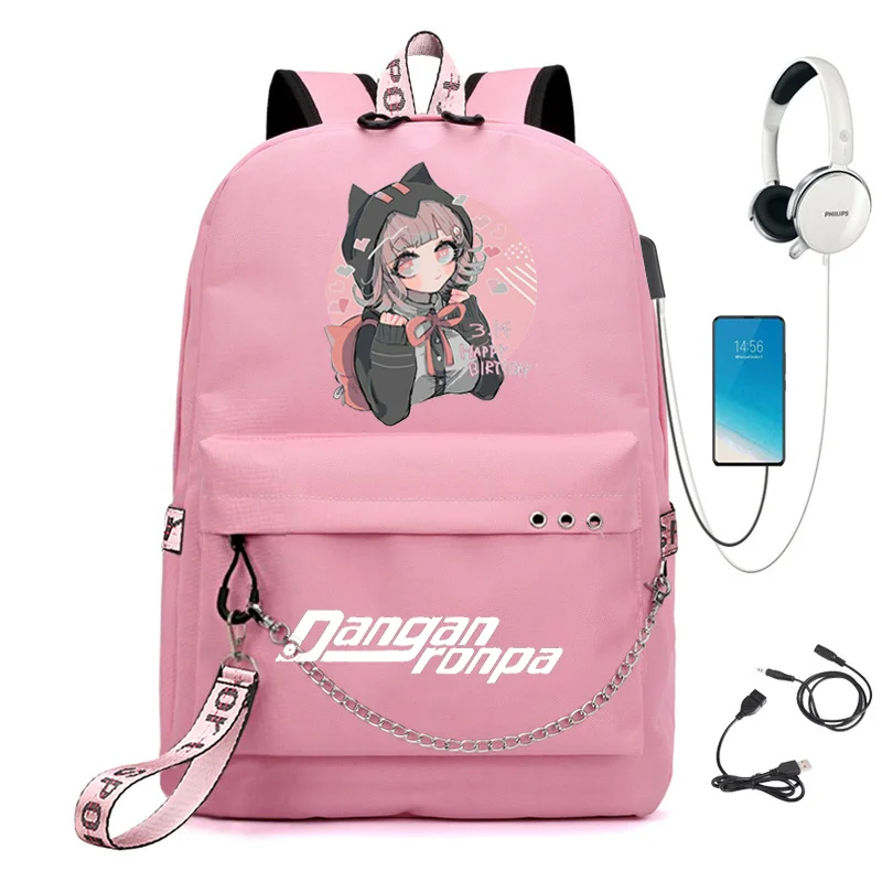 Monokuma рюкзак для женщин и мужчин обратно в школу сумки аниме Danganronp Mochila