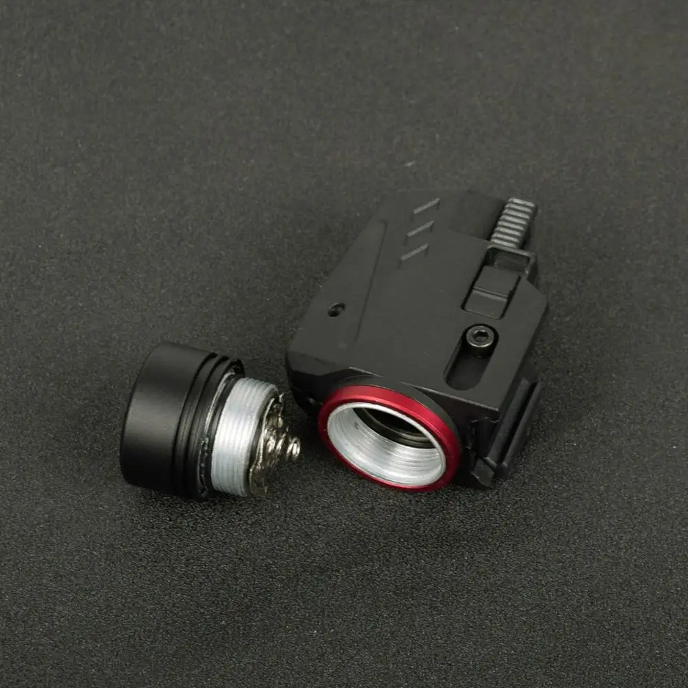 Tactical LED Weapon Gun Light Flashlight Red Dot Laser Sight Military Airsoft Pistol for 20mm Rail Mini | Спорт и развлечения