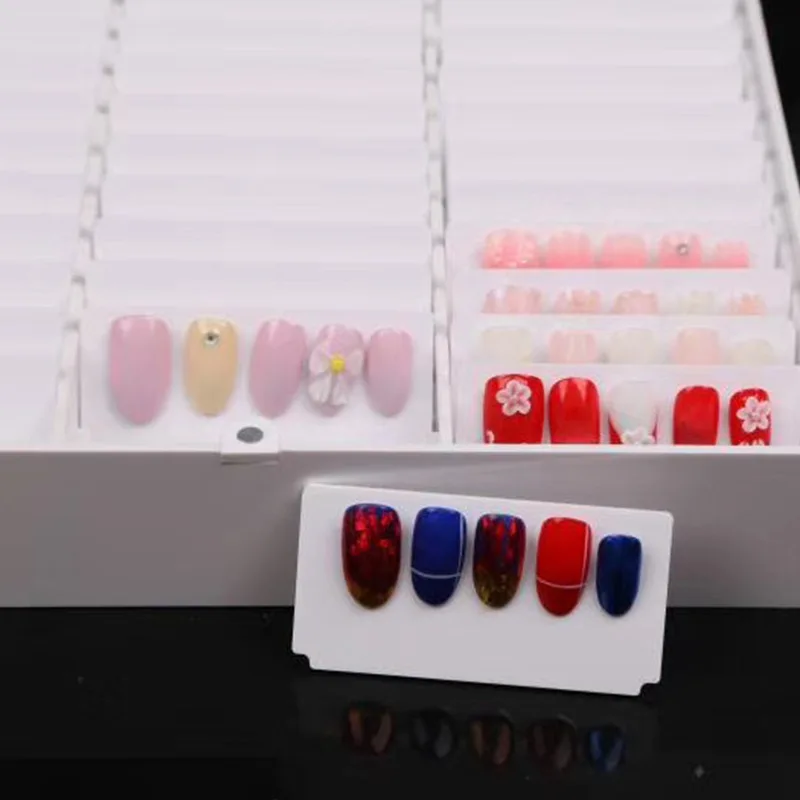 44 сетки пустая коробка для маникюра ногтей Чехол держатель дизайна наконечники