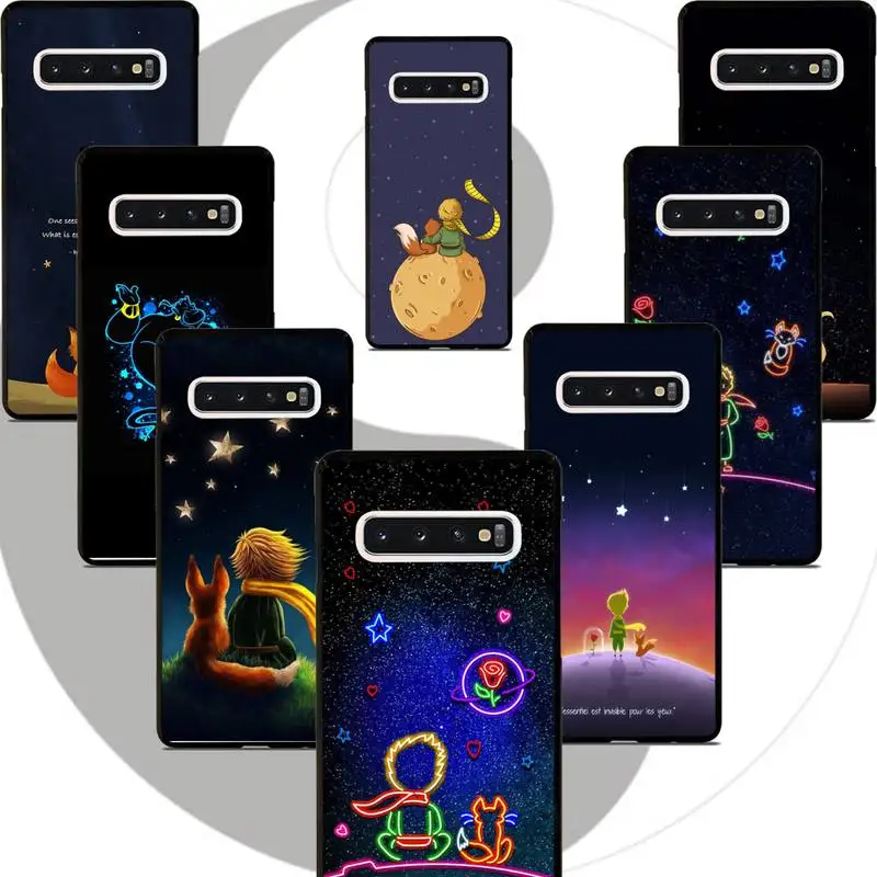 С принтом Маленький принц розовые цветы чехол coque fundas etui для samsung galaxy A10 A20 A30S A40 A50 A51