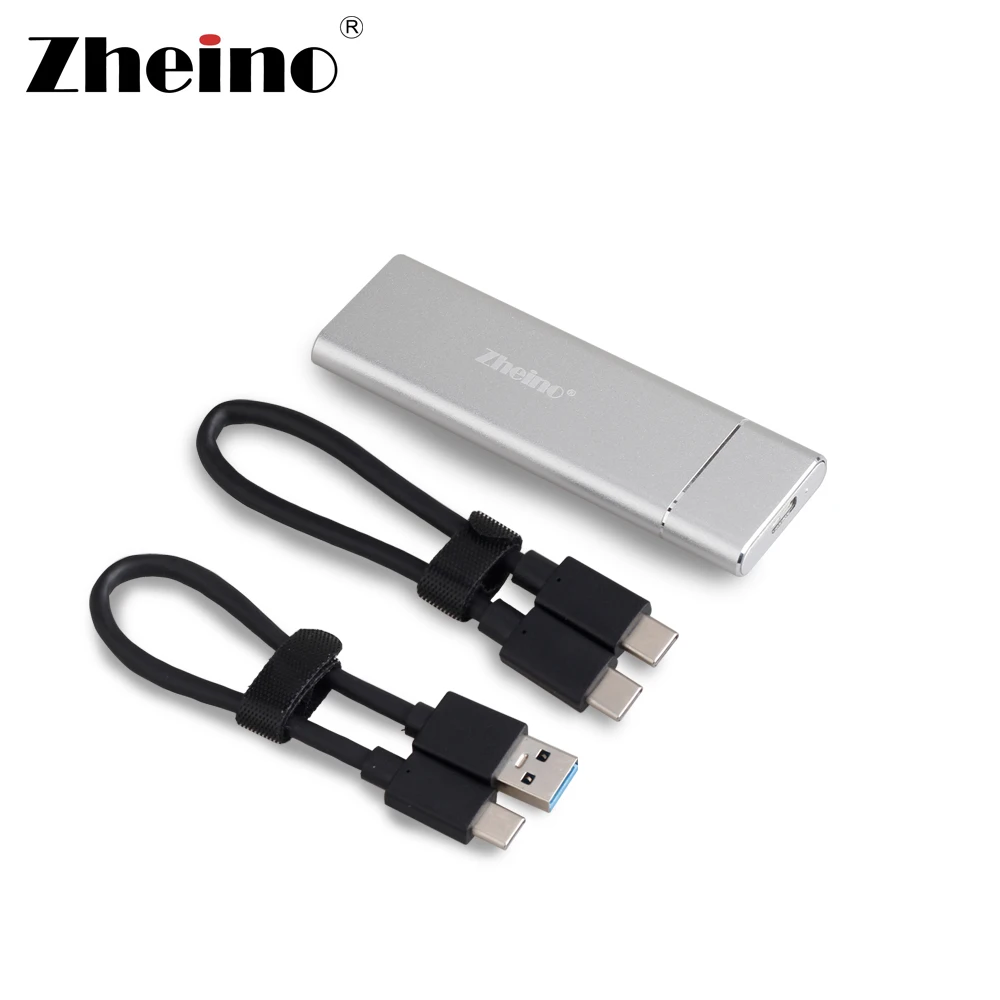 Zheino Mini Внешний SSD M.2 2280 128 ГБ 256 512 type C портативный жесткий диск USB с 2 кабелями для ПК