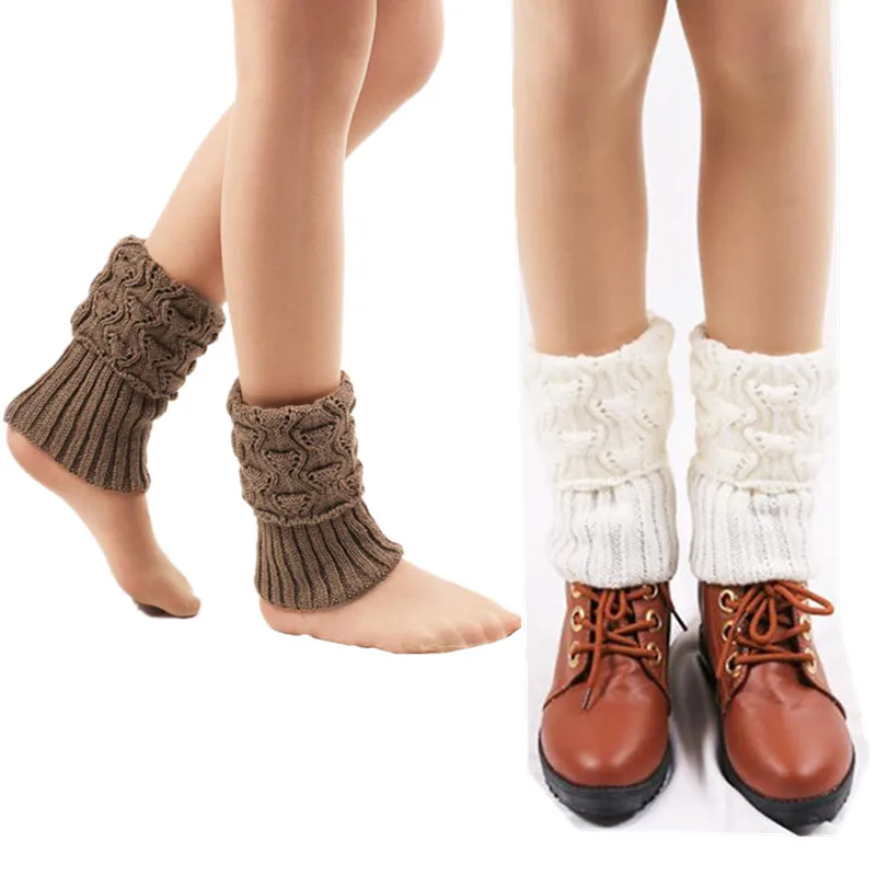 2022 Fashion Leg Warmers Women Solid Warm Knee High Winter Knit Solid Crochet Leg Warmer Socks Warm Boot Cuffs Long Socks