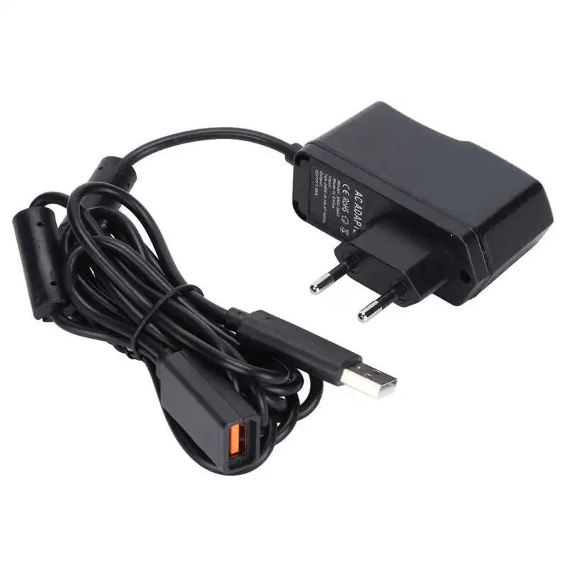 USB To AC Power Supply Adapter Compact EU Plug 100‑240V for Xbox 360 Kinect Sensor |