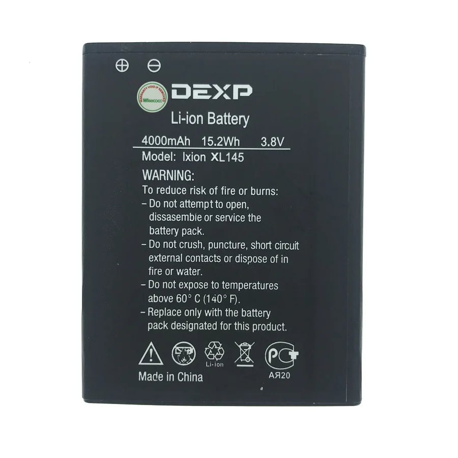 XL145 DEXP G155 E150 ES355 XL145 недавно произведенный аккумулятор для телефона DEXP аккумулятор+ номер отслеживания - Color: XL145