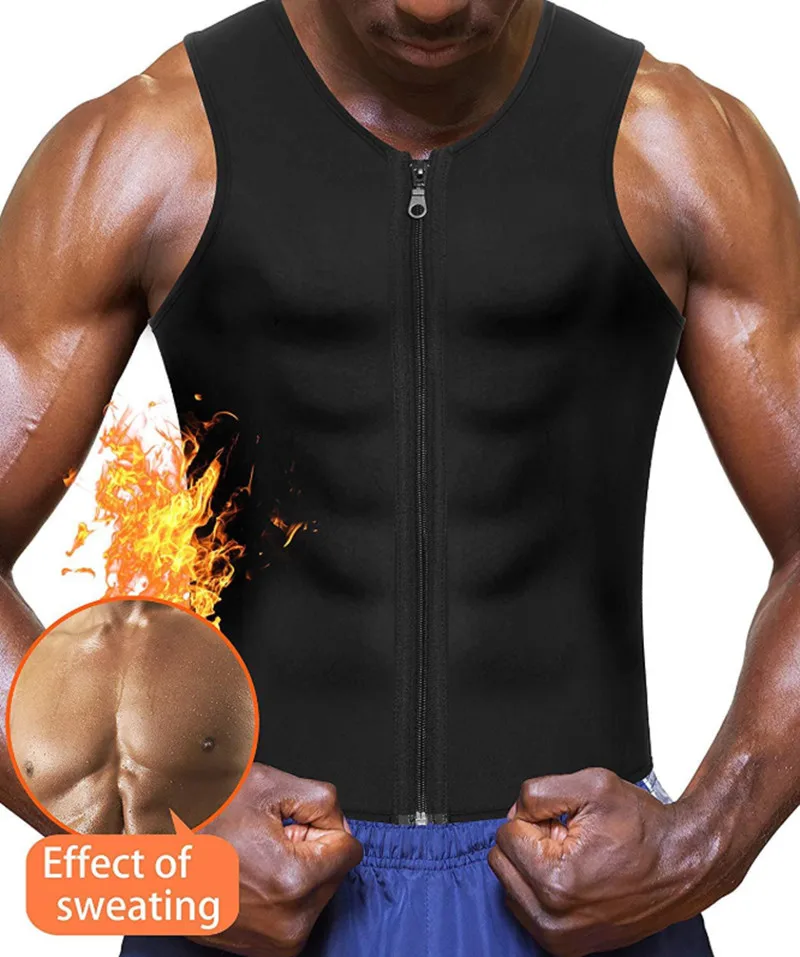 

Men Neoprene Shapers Slimming Vest Shapewear Sweat Sauna Vest Body Shapers Men Waist Trainer Vest