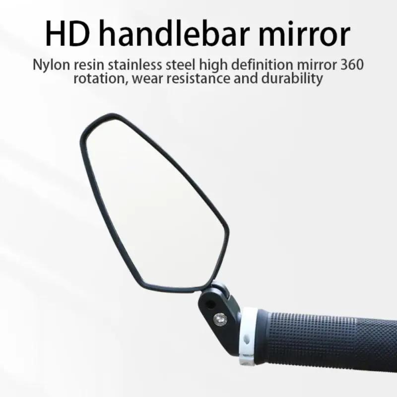 

Bicycle Handlebar Rear View Mirror 360 Rotate Adjustable Wide Range Back Sight Reflector 16-22MM MTB Bike Mirrors Accessories