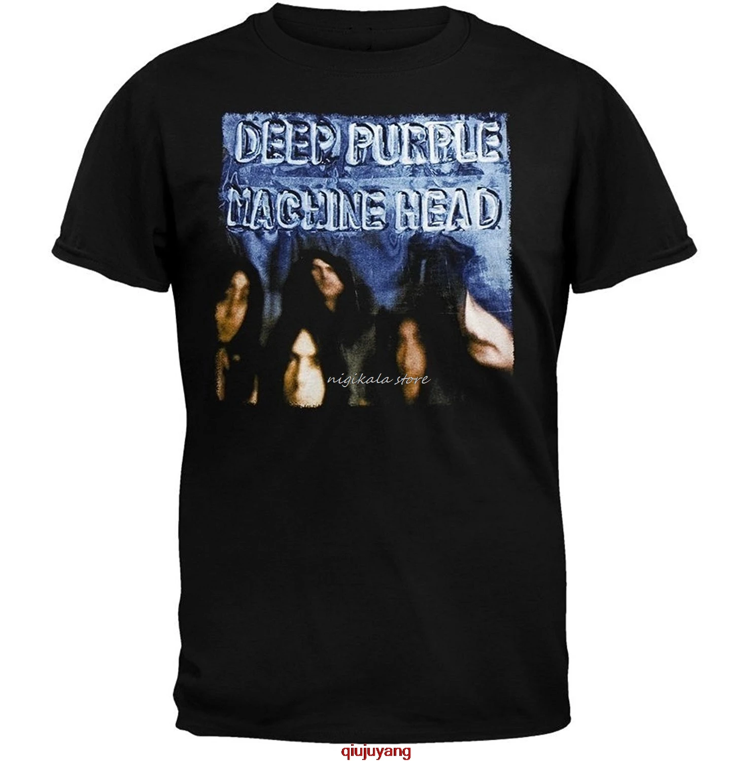 

New Deep Purple Phoenix Riser Rock Legend Men's Black T-shirt Size S To 5XL T Shirts Casual Brand Clothing Top Tee