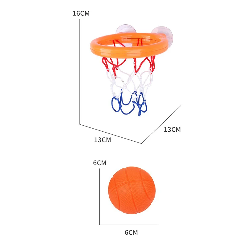 Детские игрушки баскетбольные обручи для ванной с 3 шариками игры в воду