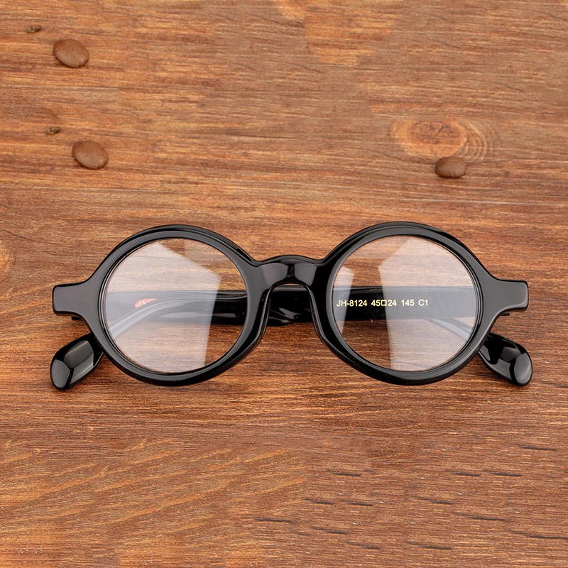 Zerosun маленькие круглые очки оправа для мужчин и женщин мужские из ацетата
