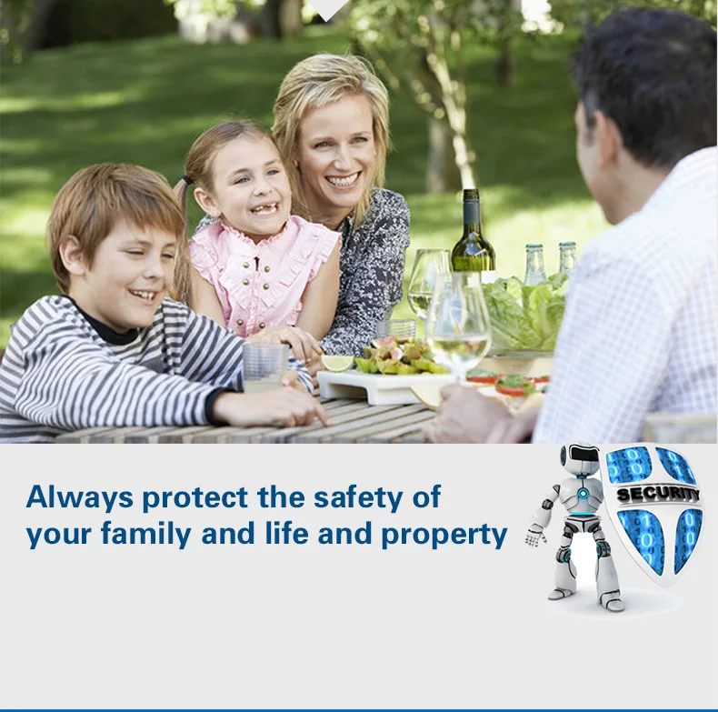 Беспроводная уличная звуковая сигнализация MULO стробоскоп с датчиком движения 12