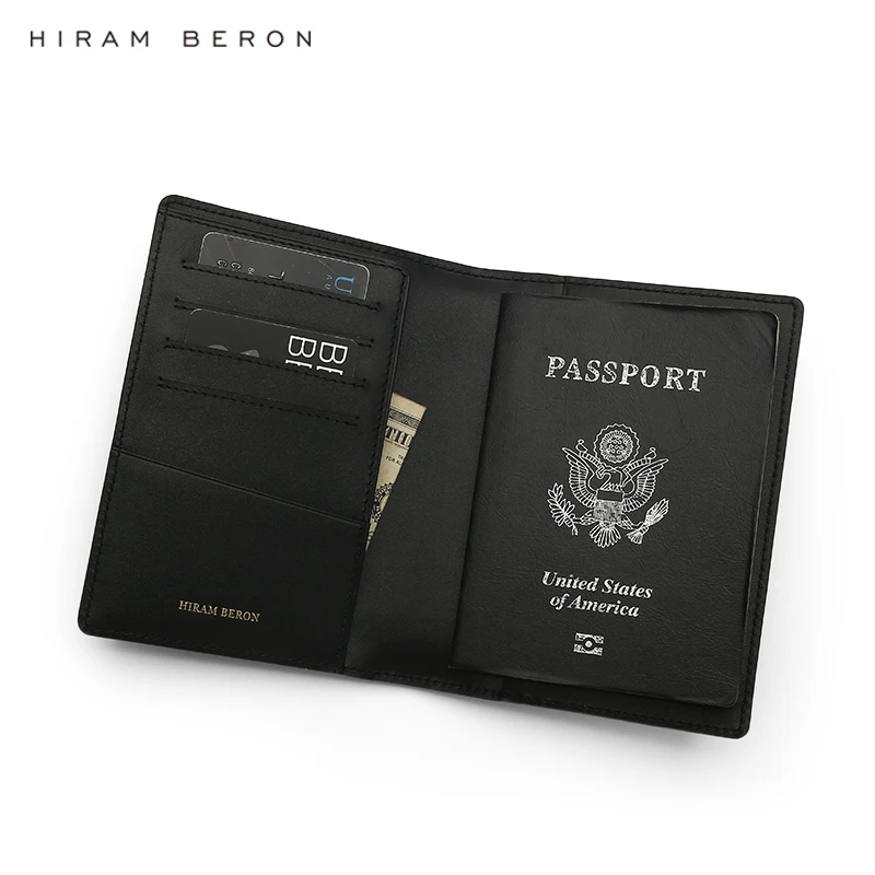 Hiram Beron персонализированный кожаный чехол для паспорта RFID Блокировка тисненый узор крокодила роскошный продукт Прямая поставка