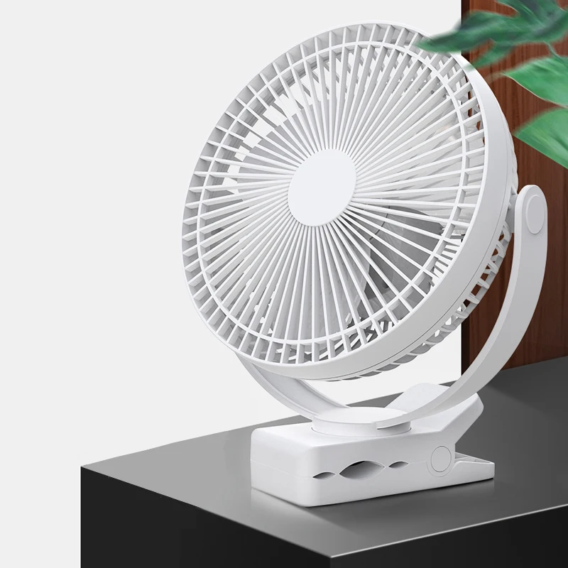 

New Clip Fan Battery Operated 8 Inch 10000mAh Rechargeable Fan for Baby Portable Cooling USB Fan for Baby Stroller Golf Cart Car