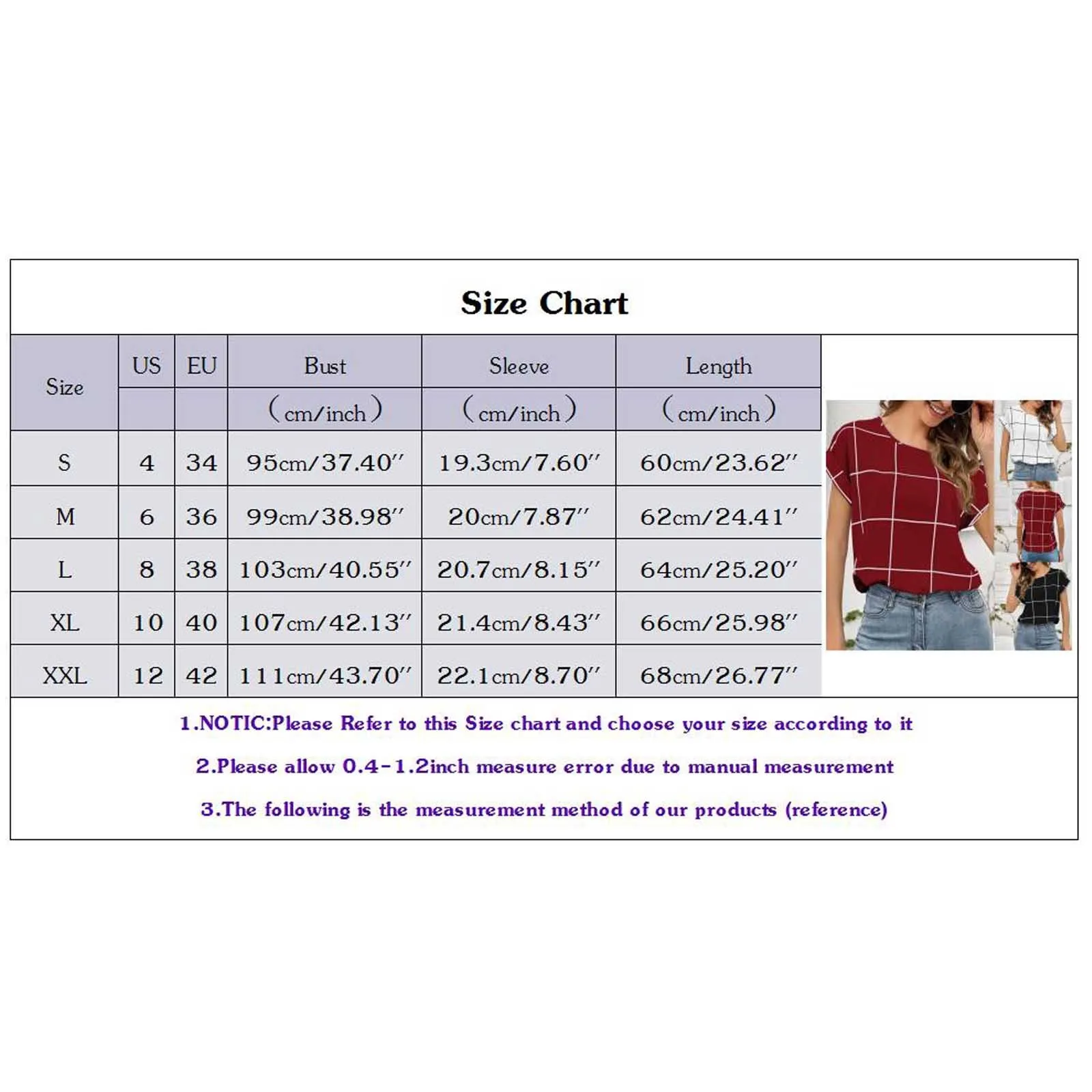 

Women Summer T-shirts Top Casual Plaid Print O-neck Short Sleeve Loose Top Tee Female Harajuku T-shirts Camisetas De Mujer 2021