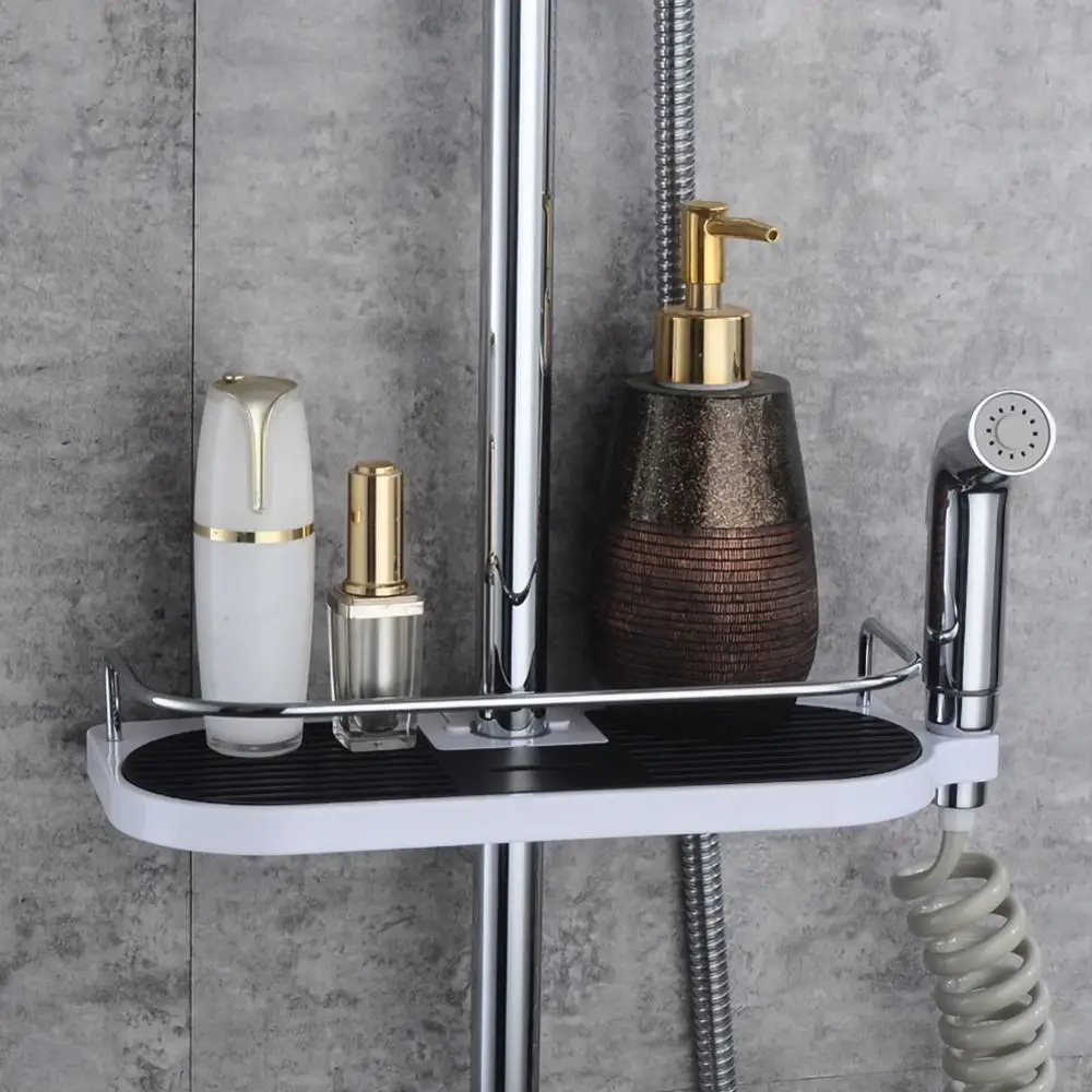 Практичная стойка для хранения душевой колонки полка ванной комнаты рама лейки