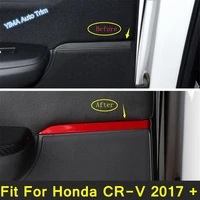 lapetus door stereo speaker tweeter decor strip cover trim 4pcs fit for honda cr v 2017 2020 red carbon fiber look interior