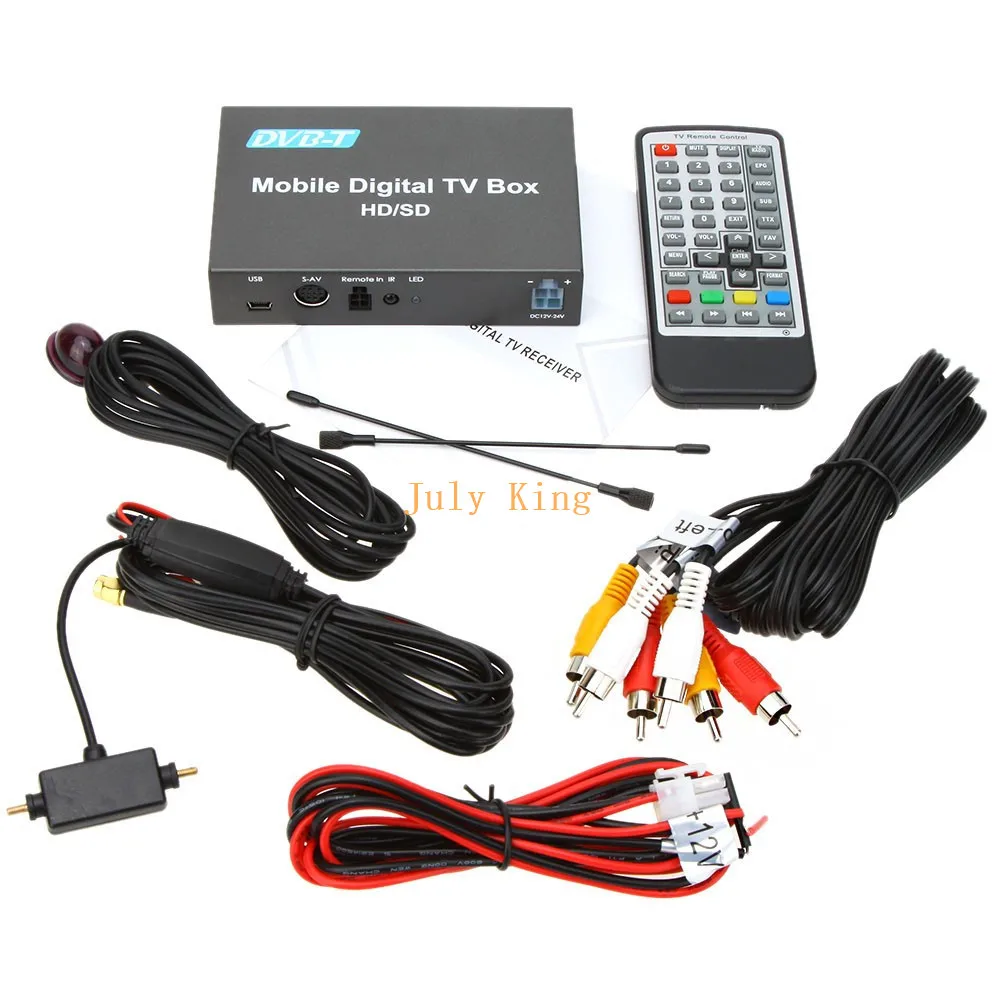 Один DVB-T Автомобильный цифровой ТВ-приемник (HD/SD) MPEG-4 HD и многоформатный с