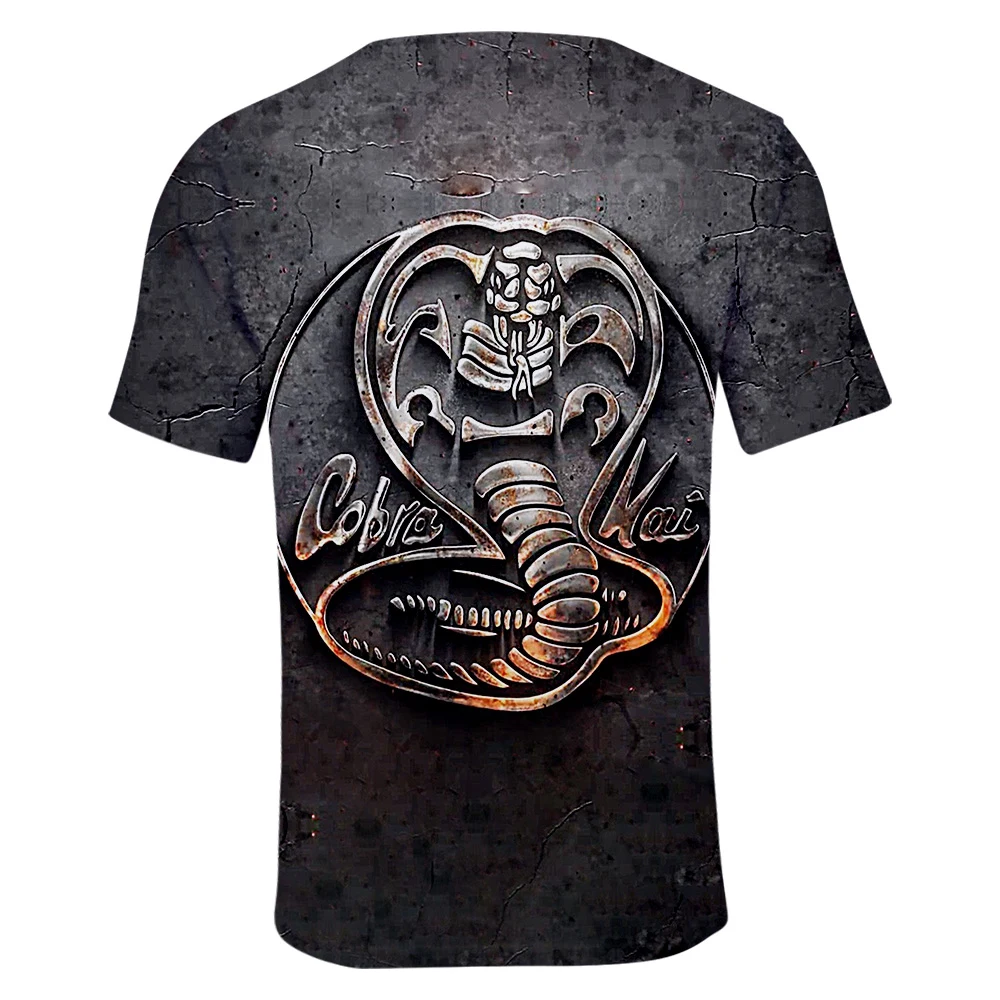 Мужская футболка с принтом кобры кай забавная | одежда