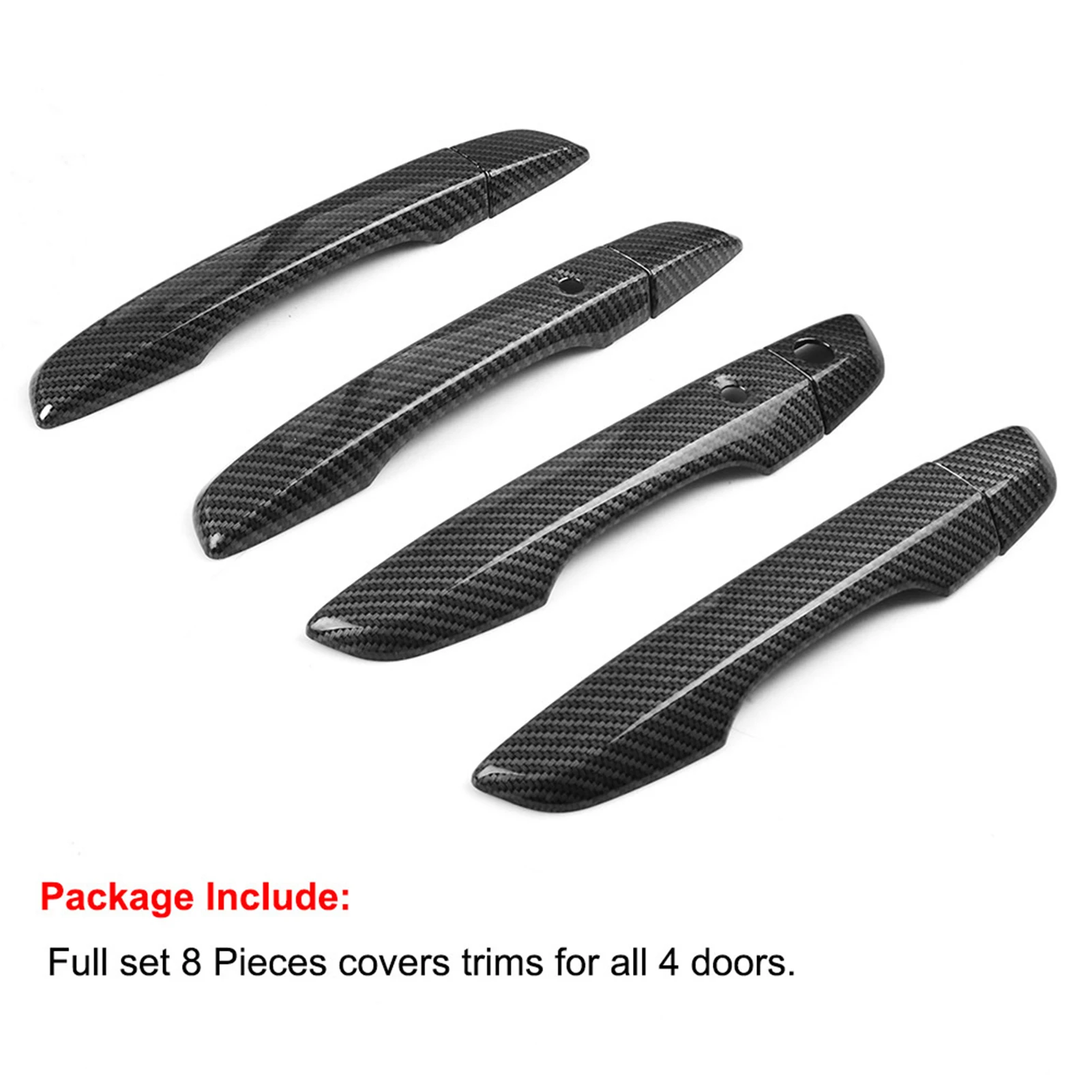 

4Pcs Car Door Handle Covers Carbon Fiber Handle Covers with Keyless Entry For Honda for Civic 10th 2016 2017 2018 2019 2020 2021