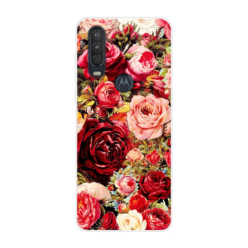 43 Для Motorola One Action чехол 6,3 ''мультяшная мягкая ТПУ Силиконовая задняя крышка для MOTO One Action OneAction чехол для телефона funda One Vision - Цвет: 43