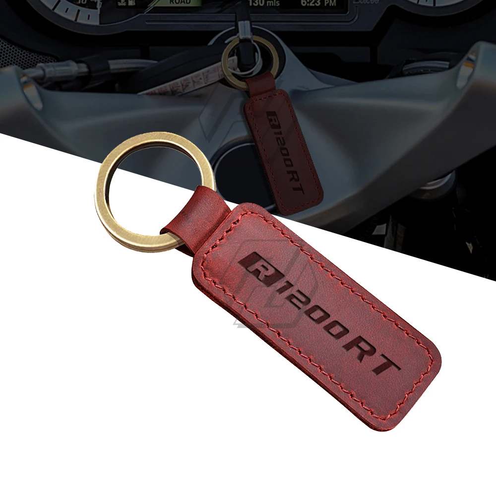 

Motorcycle Keychain Motocross Cowhide Key Ring Fits for BMW Motorrad R1200RT R1200 RT