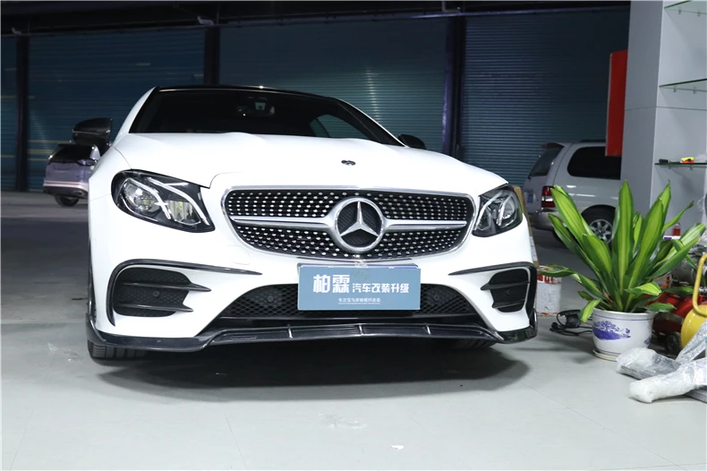 Передний спойлер из углеродного волокна для Mercedes Benz W238 E Class Coupe E200 E260 E350 E63 2017 2020