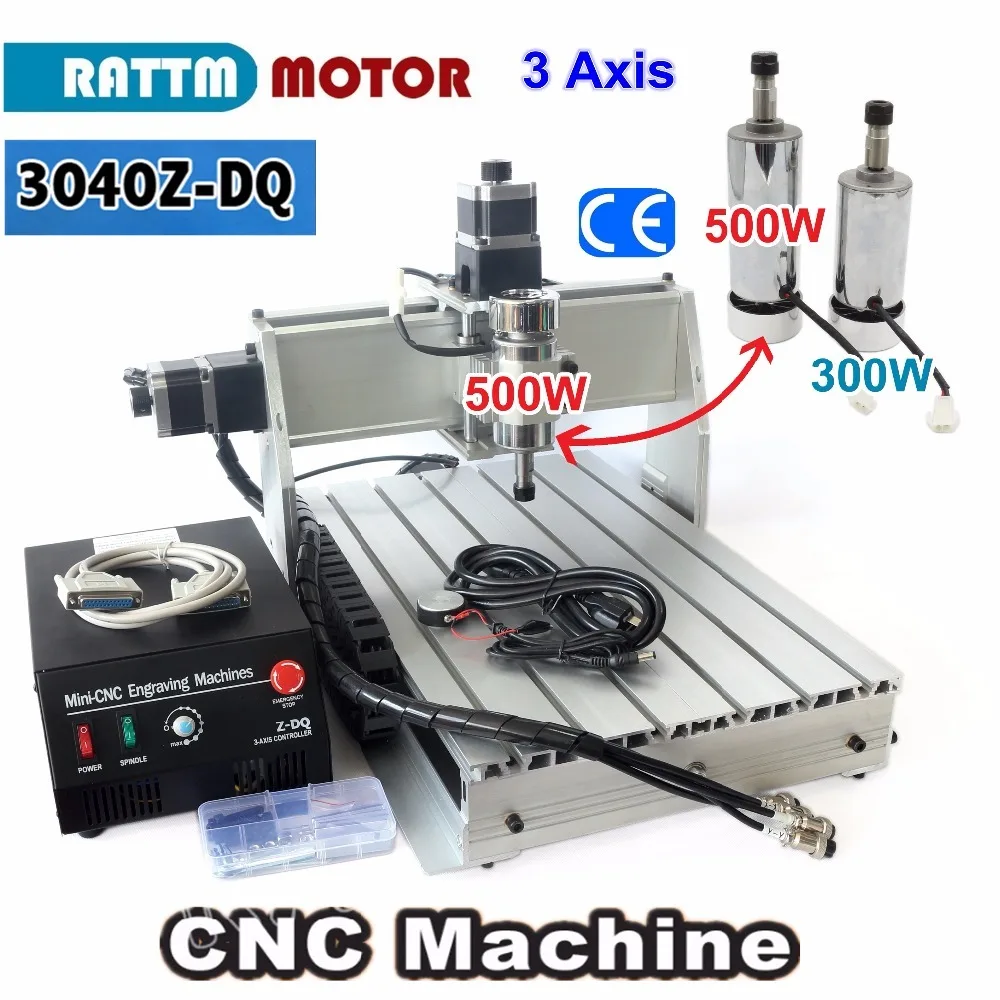 3 Axis 500W 3040 CNC  3040Z-DQ CNC ROUTER ENGRAVER/ENGRAVING Milling Cutting DRILLING Machine Ballscrew 220V/110V