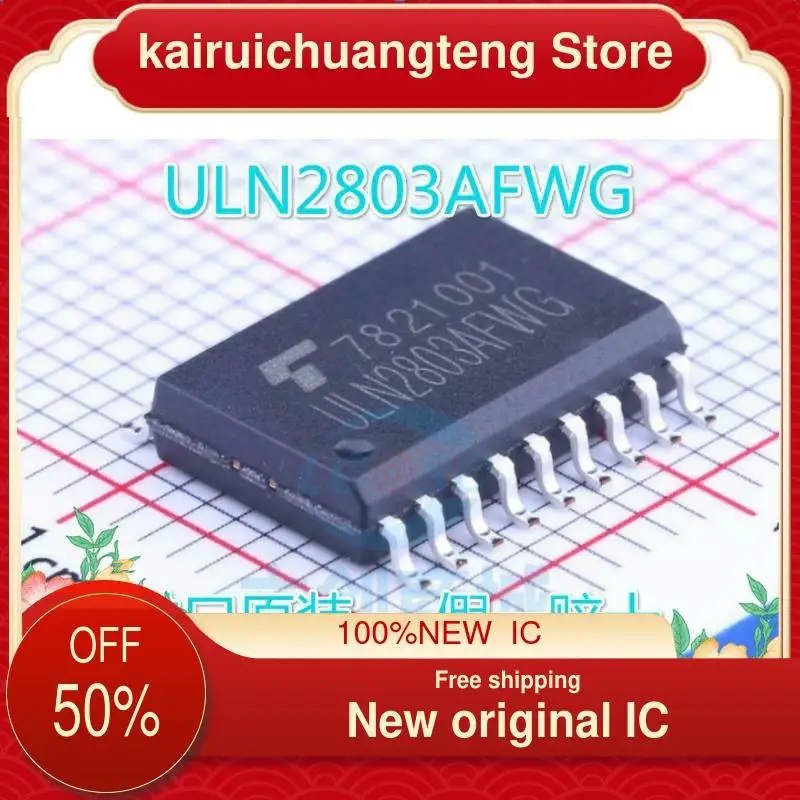 

30 шт., новая оригинальная интегральная схема ULN2803AFWG SOIC-18 ULN2803