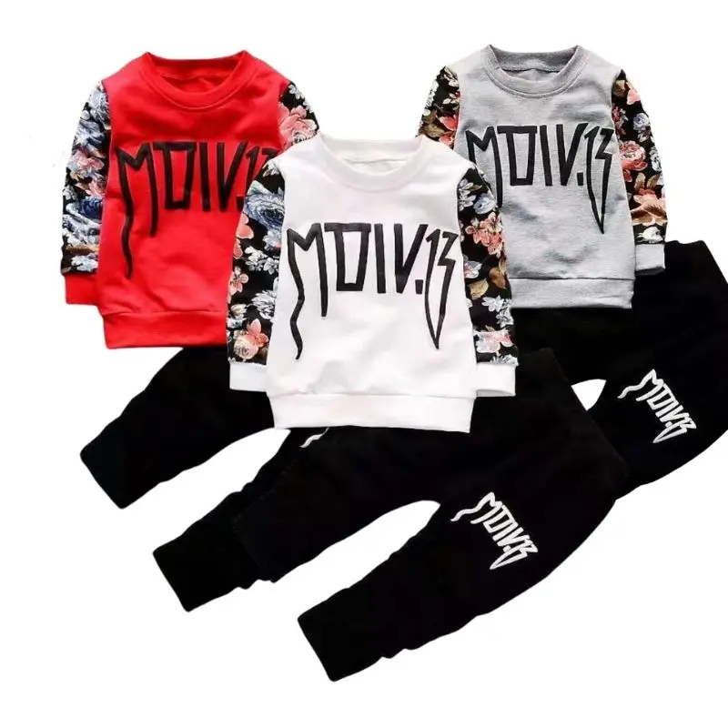 Детский спортивный костюм из футболки и брюк с длинным рукавом | Детская одежда