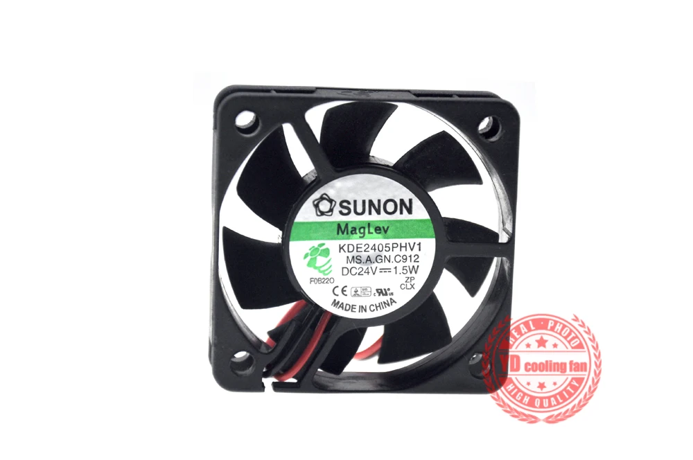 Подержанный охлаждающий вентилятор SUNON KDE2405PHV1 5015 5 см 24 В 1 Вт 2 линии magleo| |