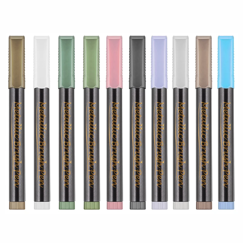 STA10 цвет es металлический маркер Перманентный водный кисть для рисования DIY
