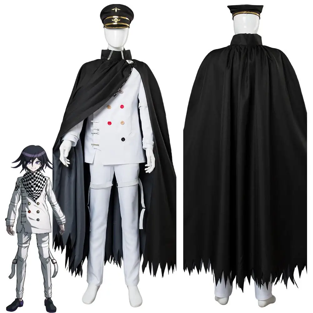

Danganronpa 3 Killing Harmony Ouma kokichi Cosplay Outfit Costume Cloak Full Suit With Hat Halloween Carnival Costumes