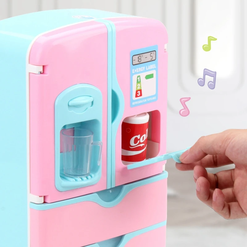 

Children Pretend Cosplay Simulation Refrigerator Mini Kitchen Toys