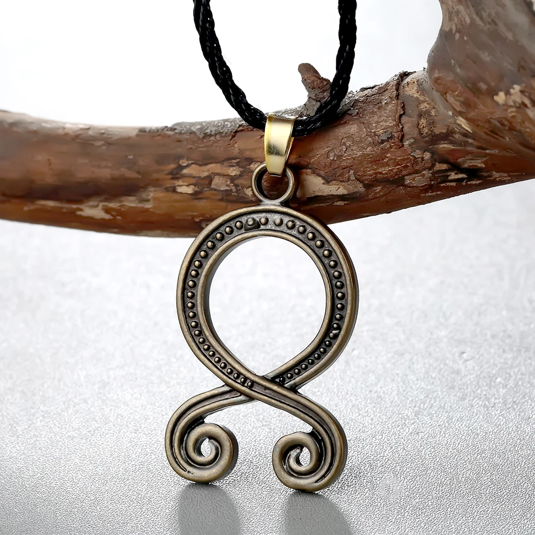 CHENGXUN ожерелье с крестом-троллем для мужчин защита викингов из черной кожи