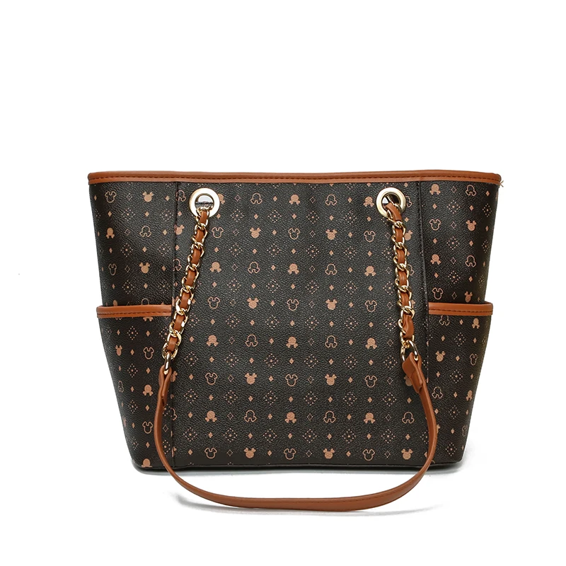 Микки Маус стильная женская сумка через плечо с рисунком сумки из натуральной