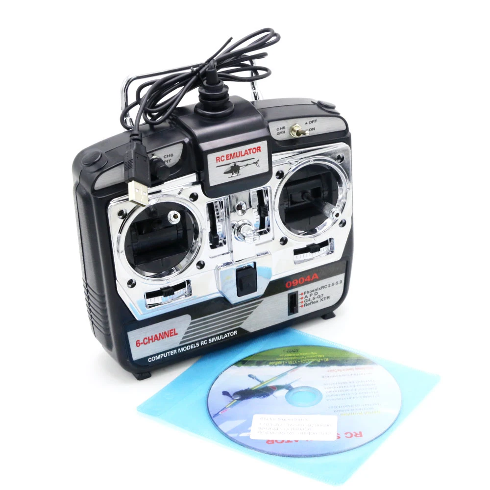 1 шт. DTXMX 6CH RC симулятор полета JTL 0904A поддержка реального RF7 G7 Phoenix 5 0 XTR вертолет с