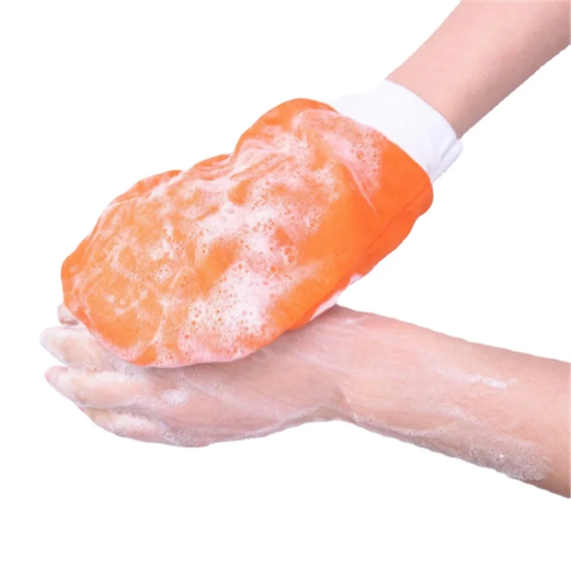 

1PC Portable Bath Scrub Glove Exfoliating Body Facial Tan Massage Glove Exfoliator Glove Bath Shower Wash Hot Bathing Tool